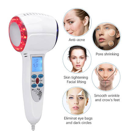 Апарат SVS для ультразвукової кріотерапії, LED-терапії та ліфтингу обличчя, фото 2