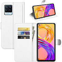 Чехол-книжка Litchie Wallet для Realme 8 / 8 Pro White