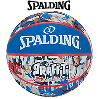 М'яч баскетбольний спортивний ігровий м'яч для баскетболу Spalding Graffiti Ball, розмір №7
