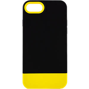 Чохол TPU+PC Bichromatic для Apple iPhone 7 / 8 / SE (2020) (4.7") Black / Yellow, Силікон