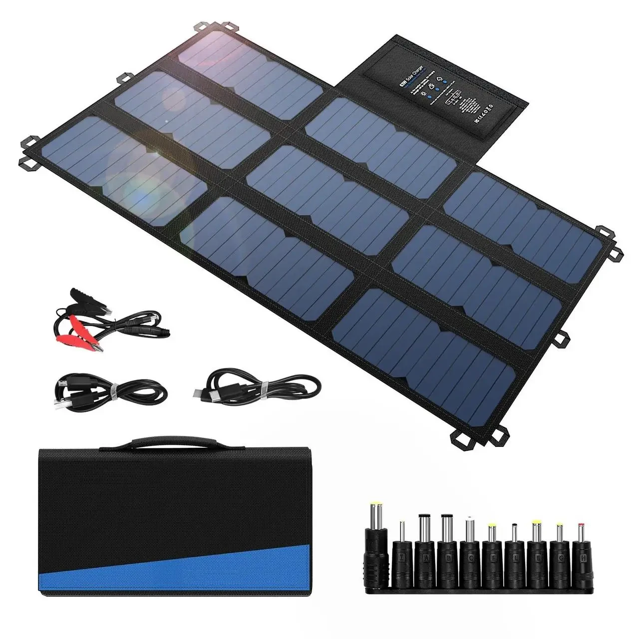 Портативна сонячна панель та зарядний пристрій 63W ALT-63 Вт