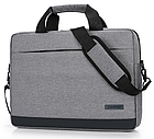 Сумка чорна для ноутбука 15,6" Package товста містка сумка під ноутбук 15 дюймів з перегородкою на липучці, фото 4