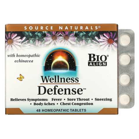 Source Naturals, Wellness Cold&Flu, засіб проти застуди та грипу, 48 таблеток
