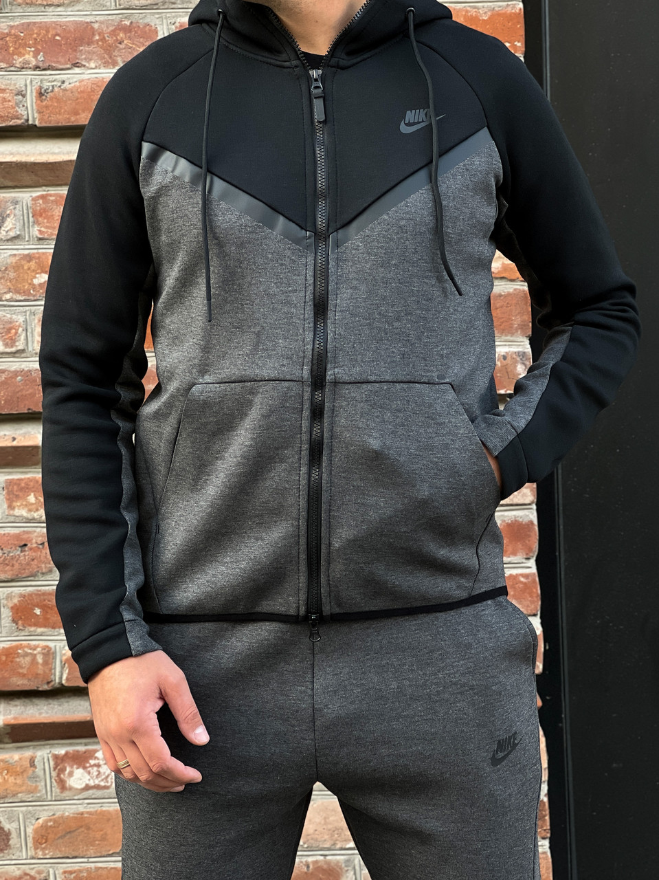 Толстовка чоловіча Nike NSW Tech Fleece Windrunner / 885905-010 (Розмір:S)