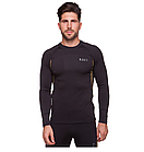 Термобілизна чоловіча з мікрофлісом чорна, фото 3