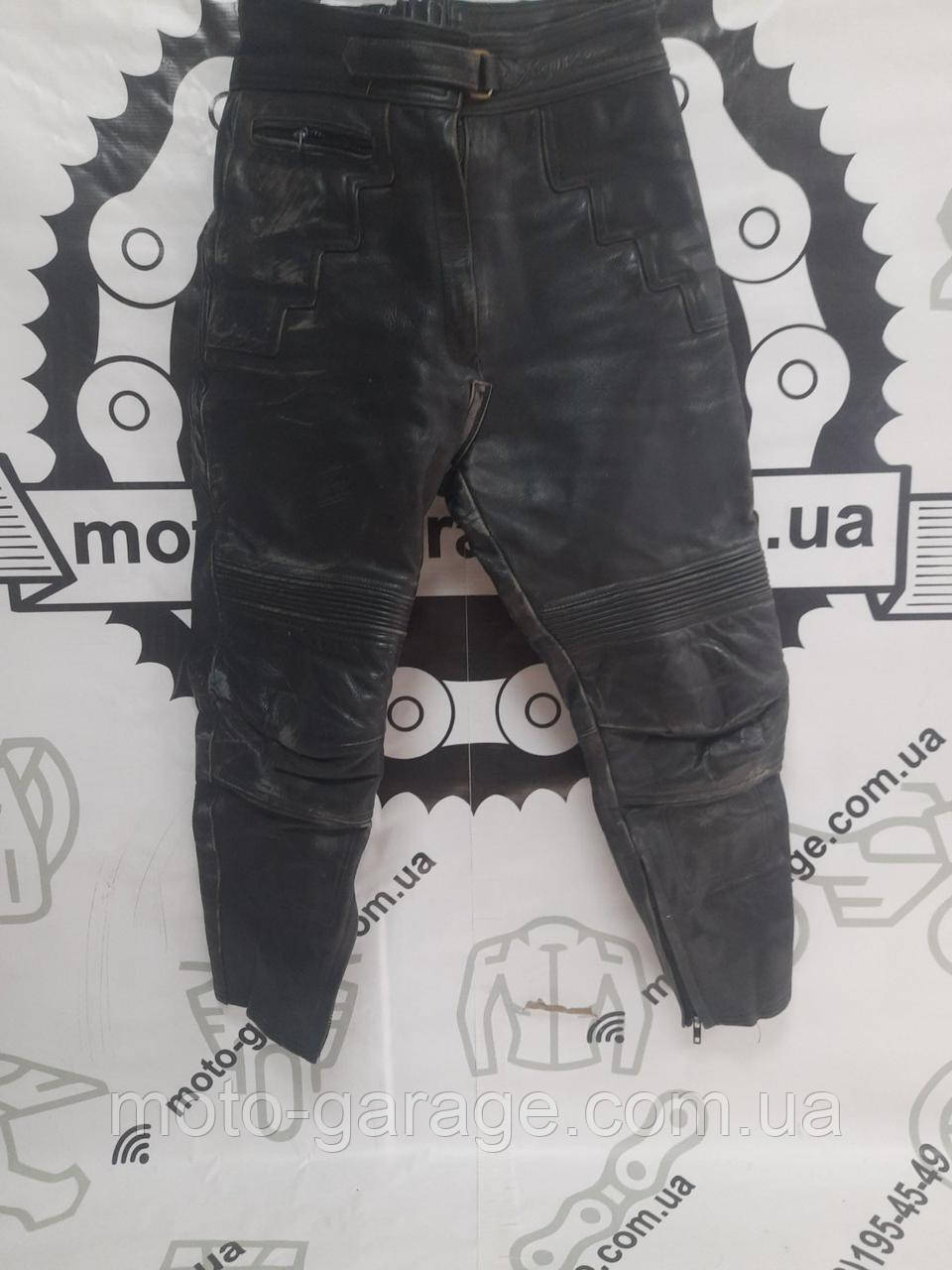 Мотоштани шкіра BLACK