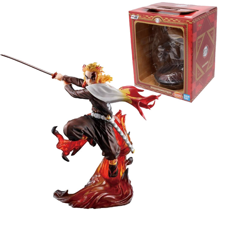 Фігурка Bandai Клинок розсікаючий демонам Кедзюро Ренгоку Demon Slayer Kyojuro Rengoku 19 см WST DS KR, фото 1