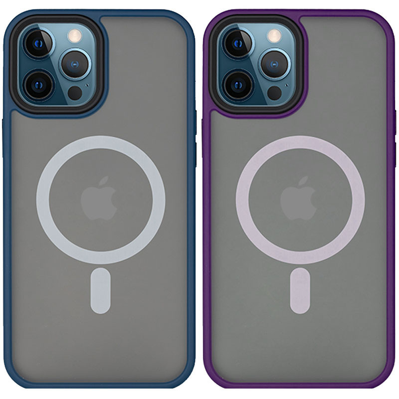 TPU+PC чохол Metal Buttons with MagSafe для Apple iPhone 14 Pro Max (6.7"), фото 1