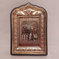 Ікона Введення в храм Пресвятої Богородиці, лик 6х9, у пластиковій чорній рамці