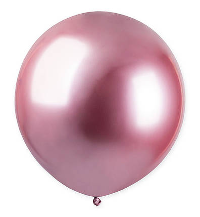 Повітряні кульки "Bowl" Ø - 48 см, (1 шт.), Італія, натуральний латекс, рожевий хром, фото 1