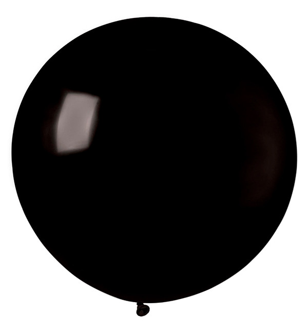 Повітряні кулі "Bowl" Ø - 48 см, (10 шт.), Італія, натуральний латекс, чорний