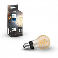 Умная лампочка Philips Hue White 550  Ambiance Filament [E27 Edison Screw] с Bluetooth