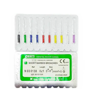 Пульпоекстрактори Денко 10шт 25мм №0, 010