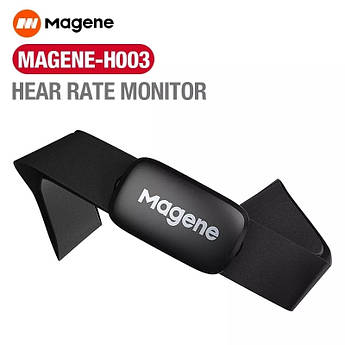 Нагрудний датчик пульсу Magene H64(h003). ANT+& BLUETOOTH датчик серцевого ритму