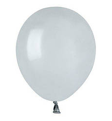Повітряні кулі (13 см) 10 шт, Італія, колір - сірий (пастель)