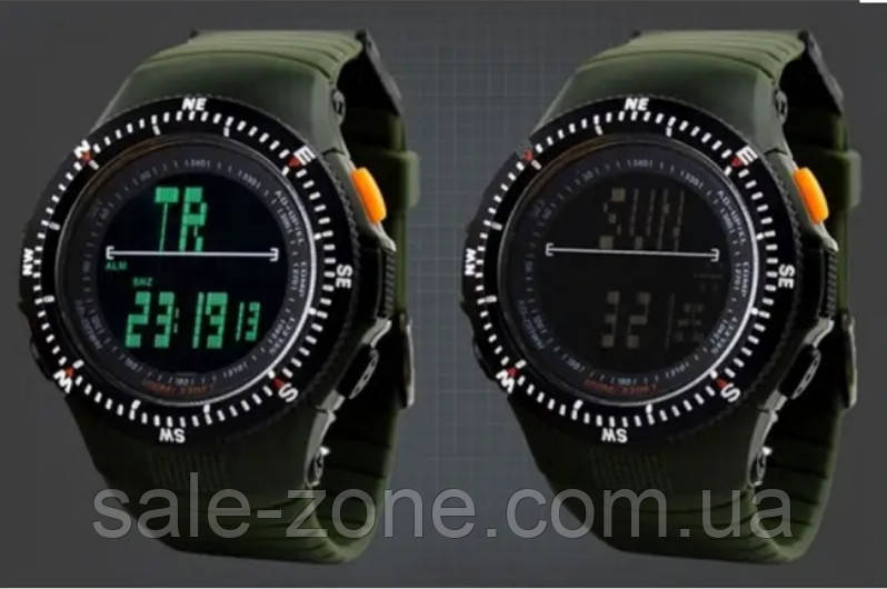 Спортивные мужские часы Skmei 0989 Зеленые - фото 3 - id-p1685982541