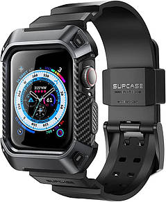 Чохол з ремінцем Supcase Unicorn Bee Pro для Apple Watch 44/45 mm Series 9/8/7/6/5/4, чорний