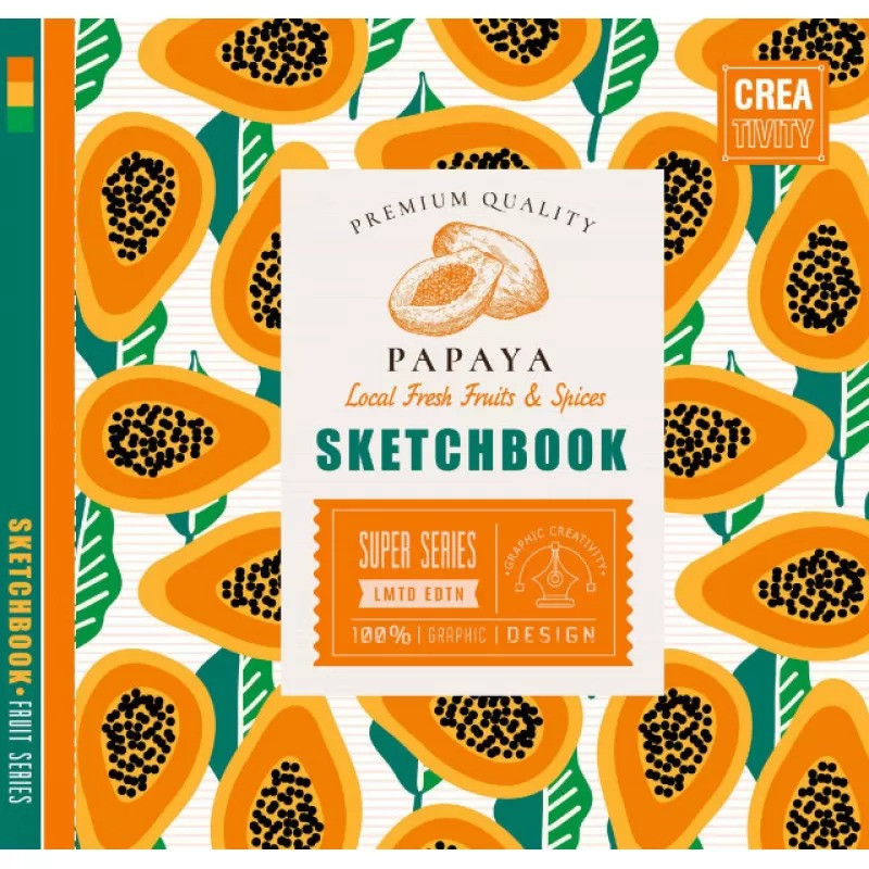 Скетчбук Bourgeois Papaya 200*200 36 аркушів 100 г/м2