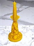 Свічка воскова ракета Бавовна 29 см, фото 2