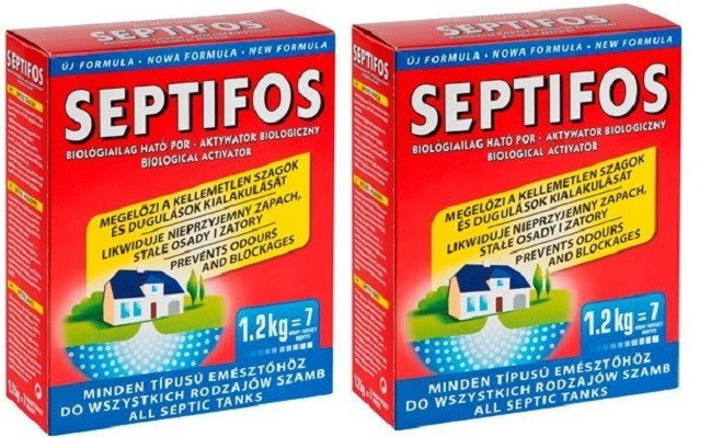 Біоактиватор Септифос Septifos vigor бактерії - 2,4кг (2 пакета 1200г. з мірною ложкою)