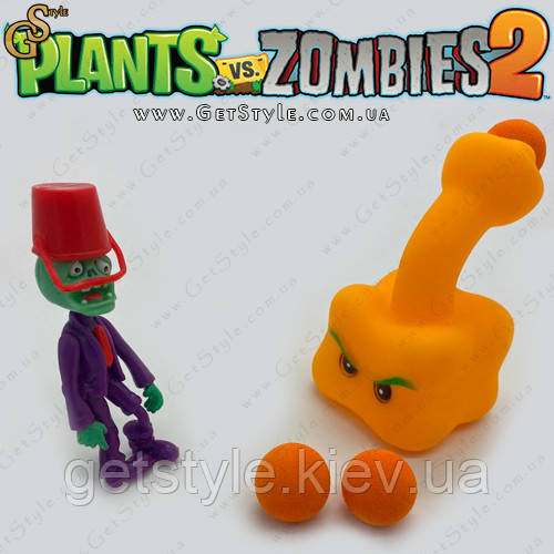 Ігровий набір фігурка Зомбі та стрілялка Pepper-pult Plants vs Zombies, фото 1