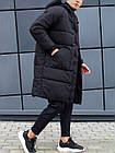 Чоловіча зимова парка чорна до -30 °C  ⁇  Зимова подовжена куртка з капюшоном, фото 5