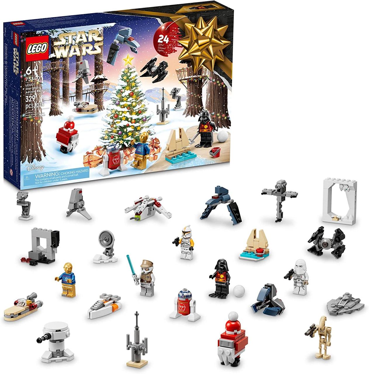 Новорічний Адвент календар LEGO Star Wars 75340 Різдвяний конструктор Лего 2023