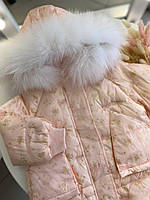 Зимняя куртка на девочку Розовая 36921 184, Розовый, Для девочек, Зима, 11 , 5 лет