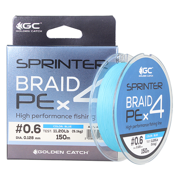 Шнур GC Sprinter PE X4 150м Blue #2.5