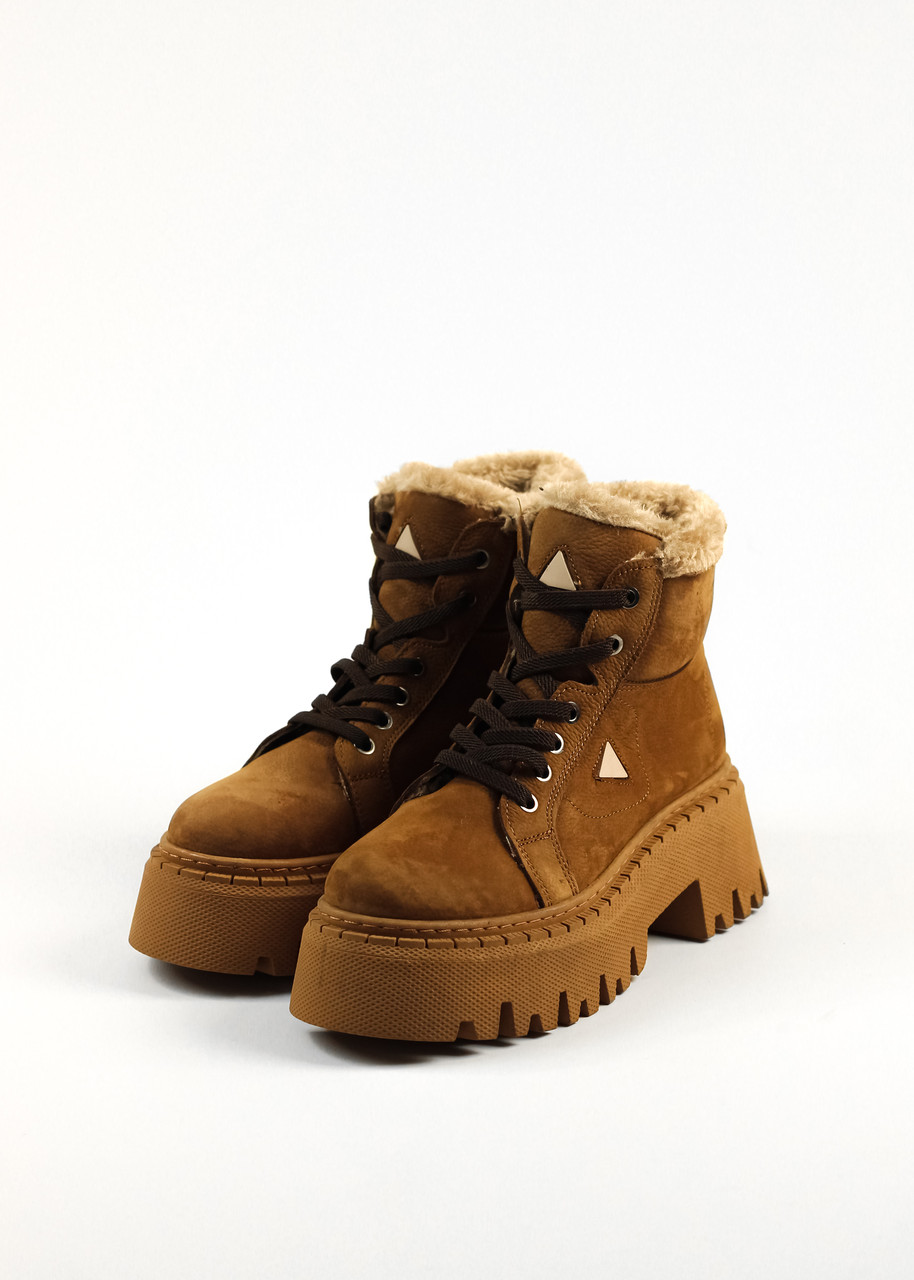 Черевики зимові Guero 226035 37 Рудий нубук 36