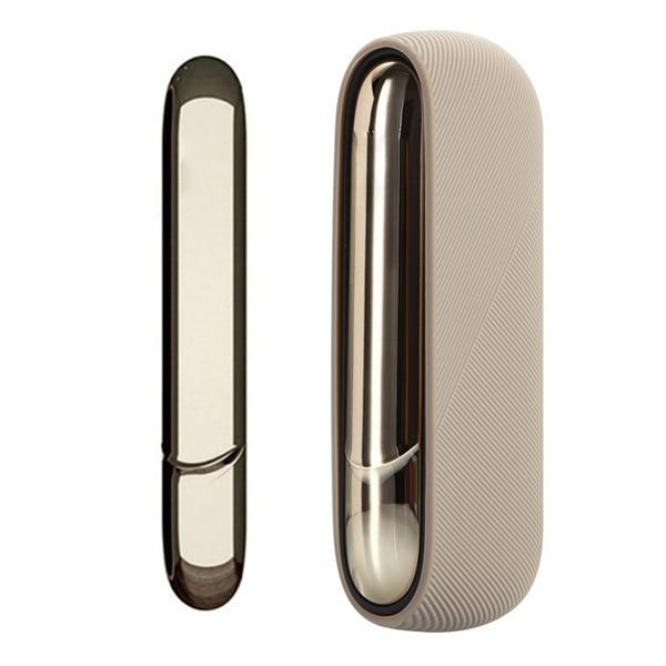 Силіконовий чохол + бічна панель для IQOS 3 DUO / Айкос 3 дуо Золотистий
