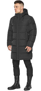 Чоловіча куртка зі знімним капюшоном графітова модель 49609 50 (L)