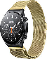 Миланская Петля Milano для Xiaomi Watch S1 Gold (Сяоми Вотч С1)