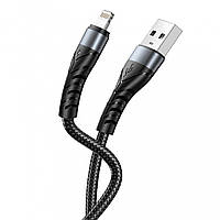 Кабель для зарядки и синхронизации XO NB209 USB - Lightning | 2.4A | 1 м | черный