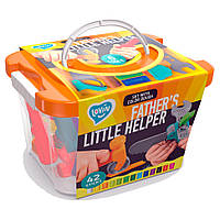 Набор теста для лепки "Father's Little Helper" ТМ Lovin 41147, 42 цвета в боксе, Land of Toys