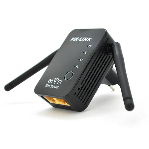 Усилитель WiFi сигнала с 2-мя встроенными антеннами LV-WR17, питание ...