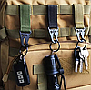 Тактична пряжка карабін із кільцем для системи Molle, Primo TP1 набір 3 шт. - Khaki, фото 6