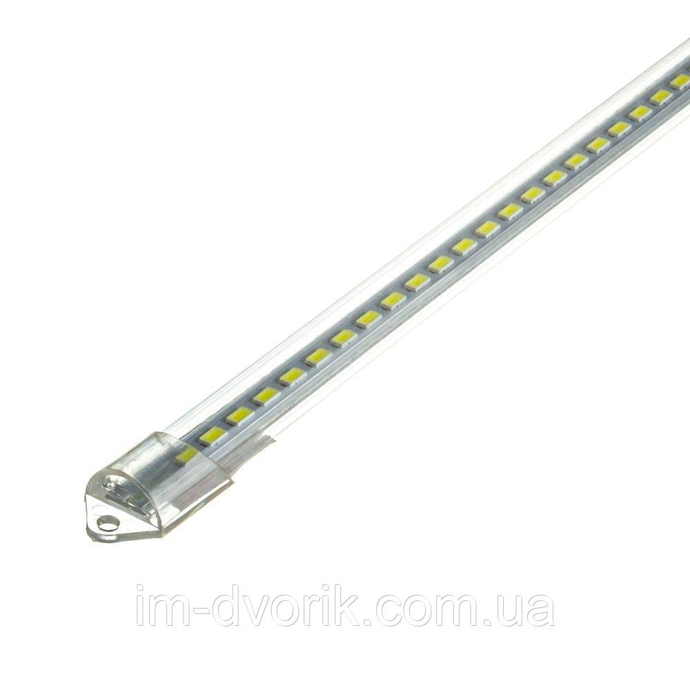 Світлодіодна лінійка smd 5730 MTK2-5730W 100см 6000-6500K Plastic прозорий 220V 13W
