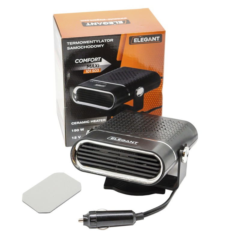 Автомобільний теплоелектро-вентилятор керамічний 12 V 150 W Elegant 101503
