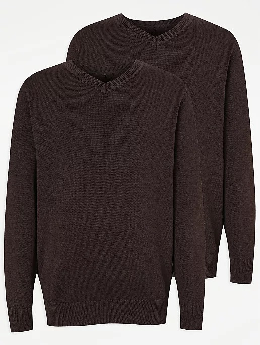 Шкільний джемпер для хлопчика George, коричневий, розмір 116-122, фото 1