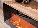 Стінка Dallas E з електрокаміном система відкриття PUSH-CLICK, модерн, антрацит/ дуб Флагстаф, дуб Флагстафф, дуб Флагстафф, фото 2