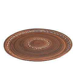 Блюдо глиняне Бенкетне 420мм (ангоб) KR5021-3