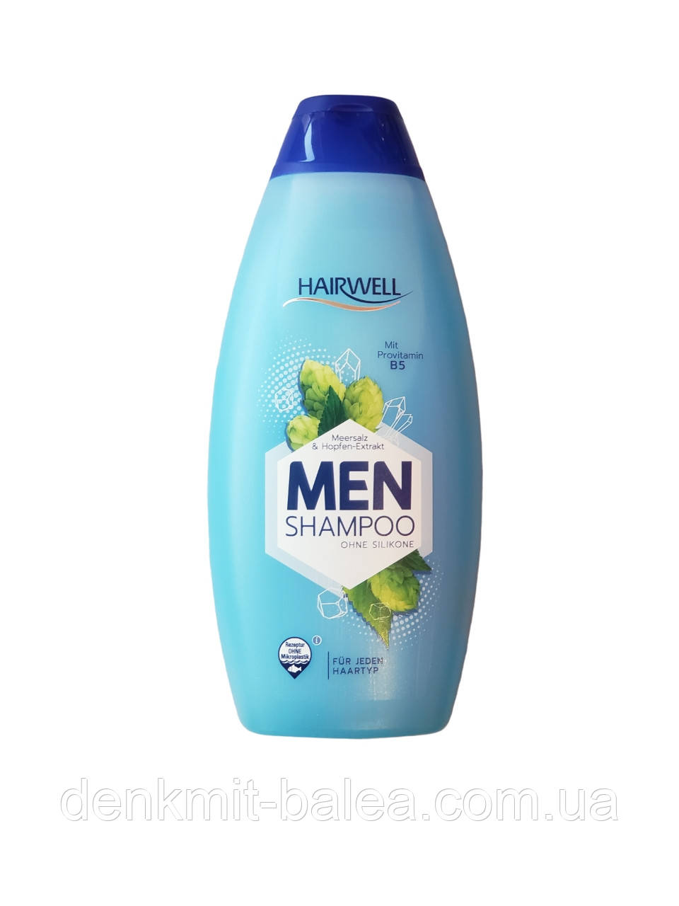 Чоловічий шампунь для схильних до жирності волосся з м'ятою Hairwell For Men Shampoo 500 мл