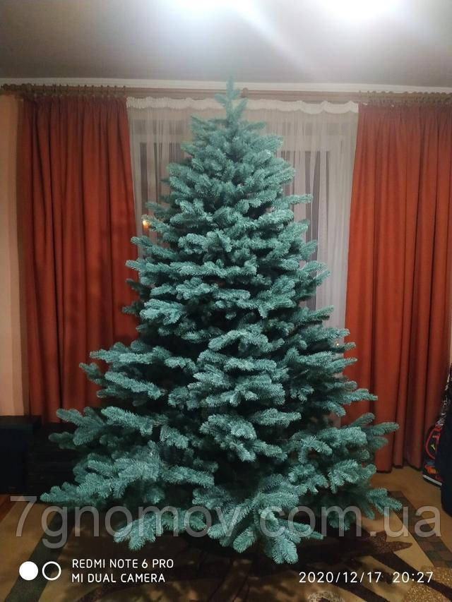 Ялинка штучна лита блакитна 2.50 метра Альпійська Блакитна (elite class)