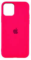 Силиконовый чехол с микрофиброй внутри Apple iPhone 11 Silicon Case цвет #47 Shiny Pink