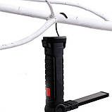 Акумуляторний ліхтарик на магніті, Ручний світлодіодний ліхтар, Настільний ліхтарик, фото 9