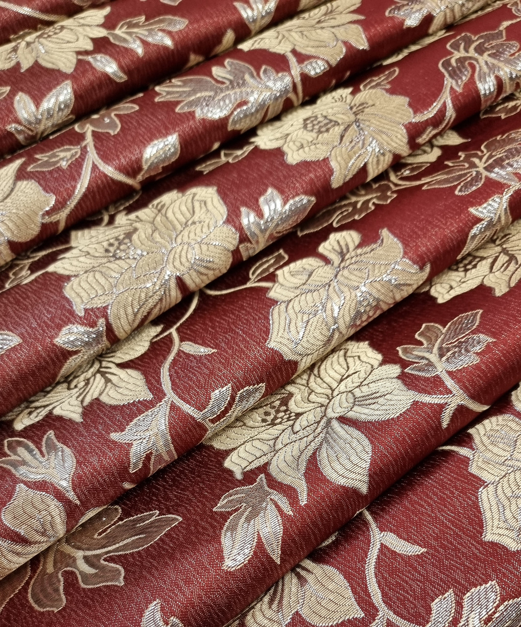 Готовий комплект штор "Женева" Бордо, 2шт 145х250см