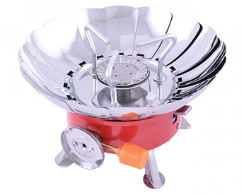 Портативна газова плита 203/YC301 з п'єзорозпалюванням, під стандартний цанговий балон, потужність 1300 Вт, захист від витоку газу