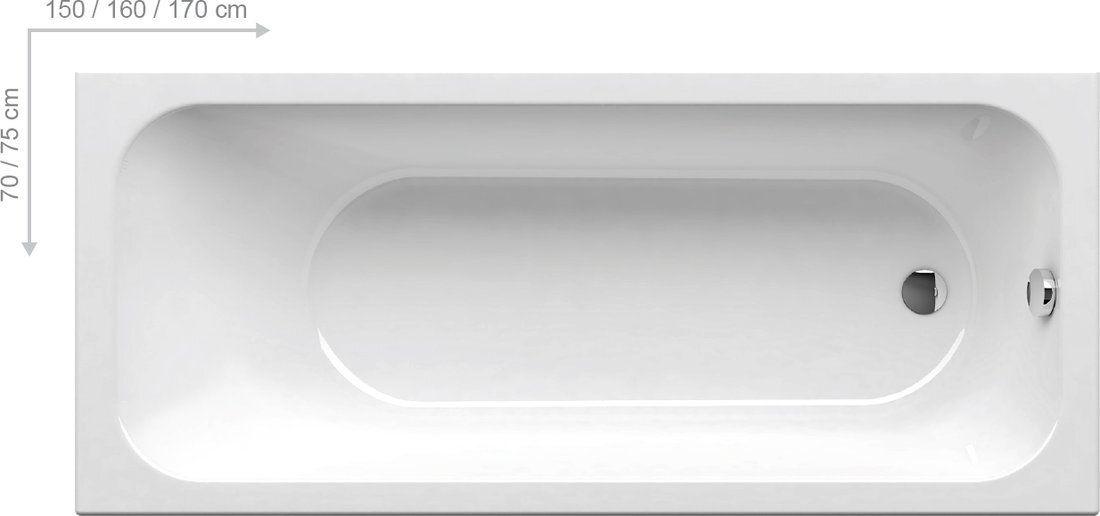 Ванна Ravak CHROME SLIM 170x75