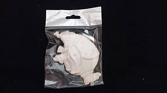 Гіпсова фігурка для розмальовування "Сніговік" (з підвіскою) С-4-3, фото 2